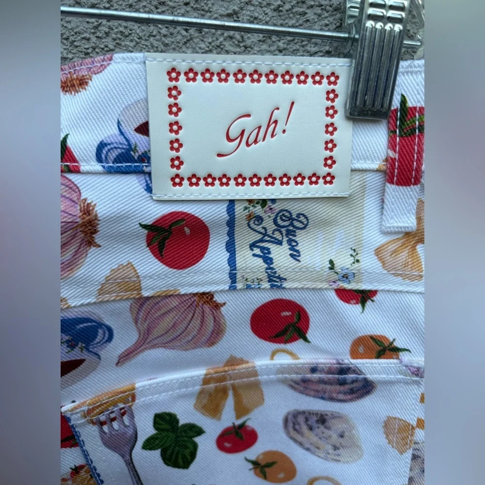 Lisa Says Gah White Pasta Buon Appetito Robyn Jeans New with Tags! - Picture 9 of 12